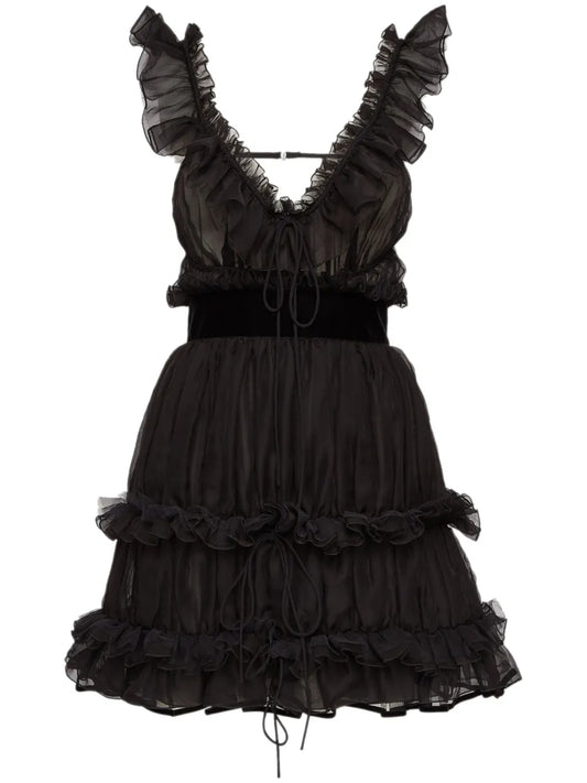 Ruffled Mini Dress