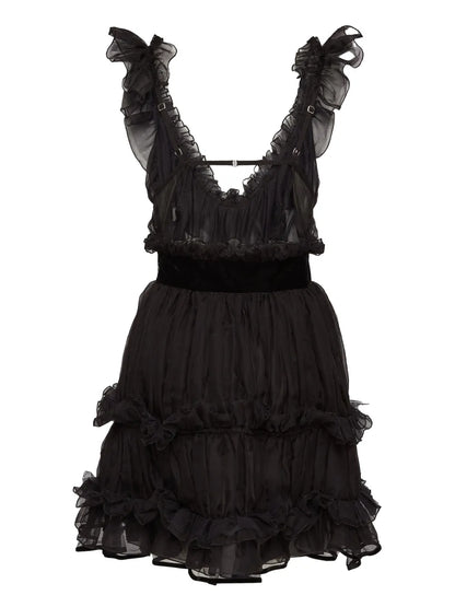 Ruffled Mini Dress