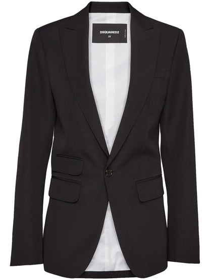 Single-Breasted Tailored Blazer