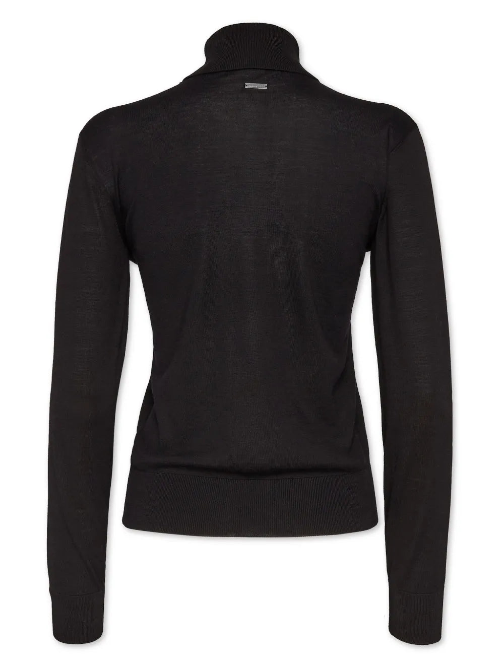 Heart-Motif High-Neck Jumper