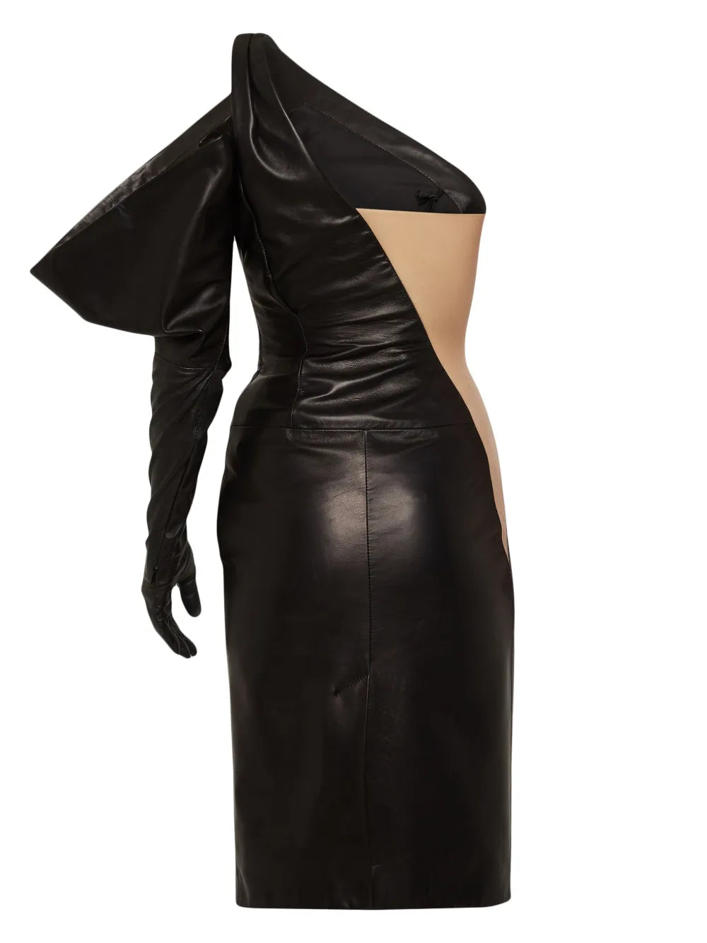 One-Sleeve Midi Dress