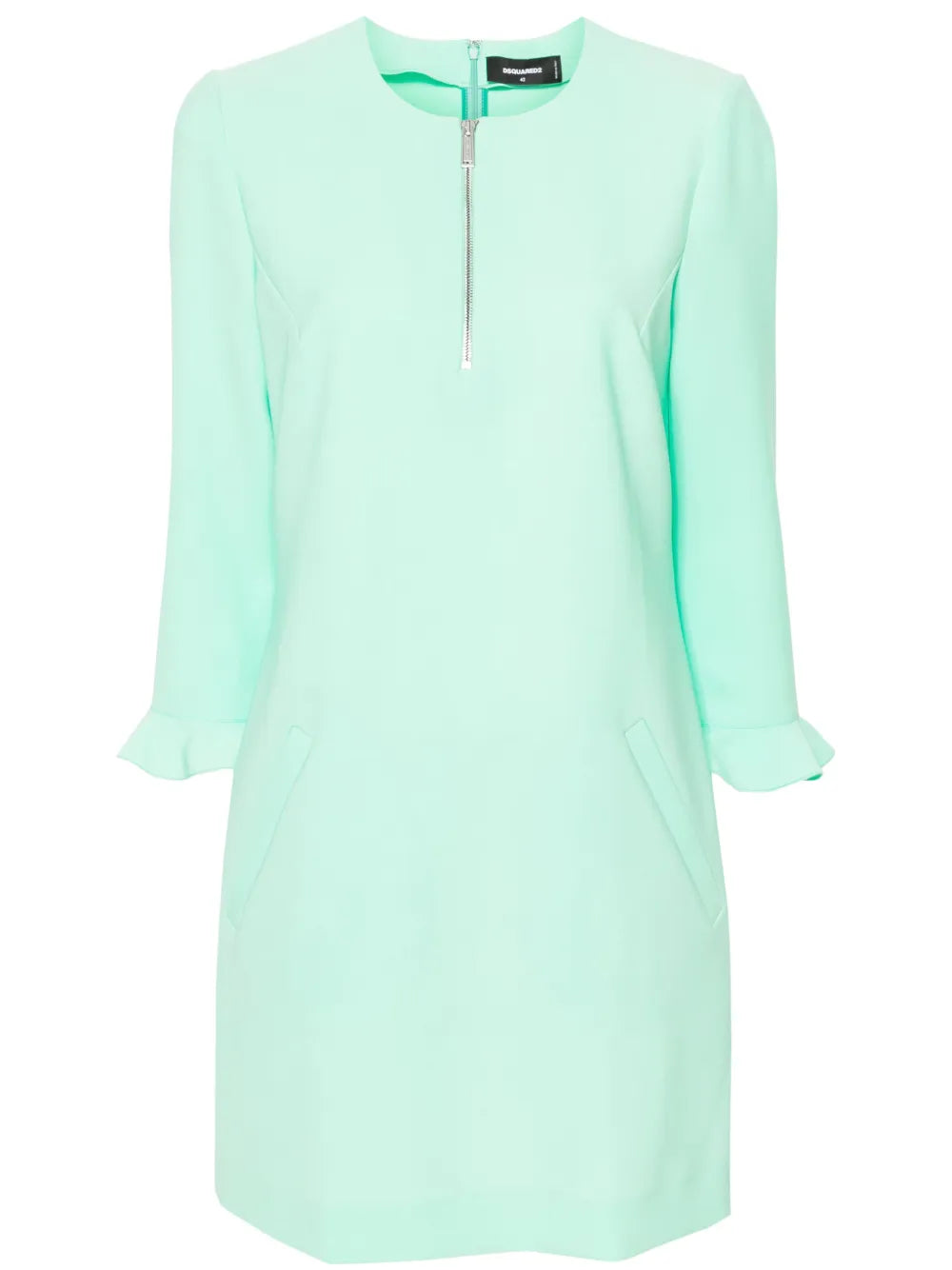 Round-Neck Shift Minidress