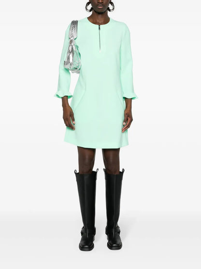 Round-Neck Shift Minidress