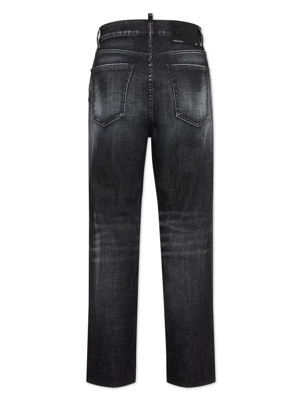 Faded Straight-Leg Jeans