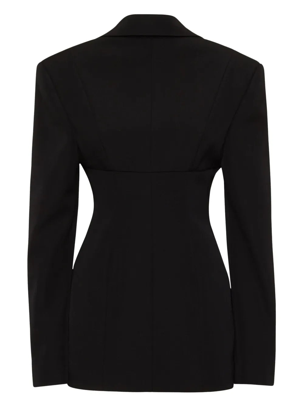 Peak-Lapels Single-Breasted Blazer