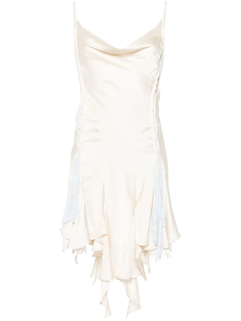 Satin-Finish Mini Dress