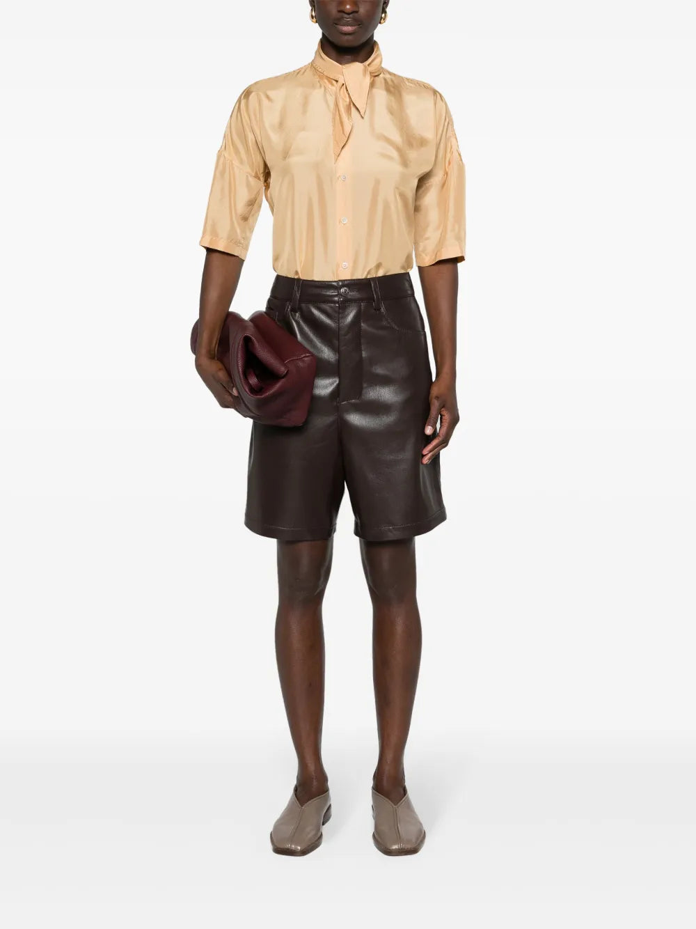 Tied Silk Shirt