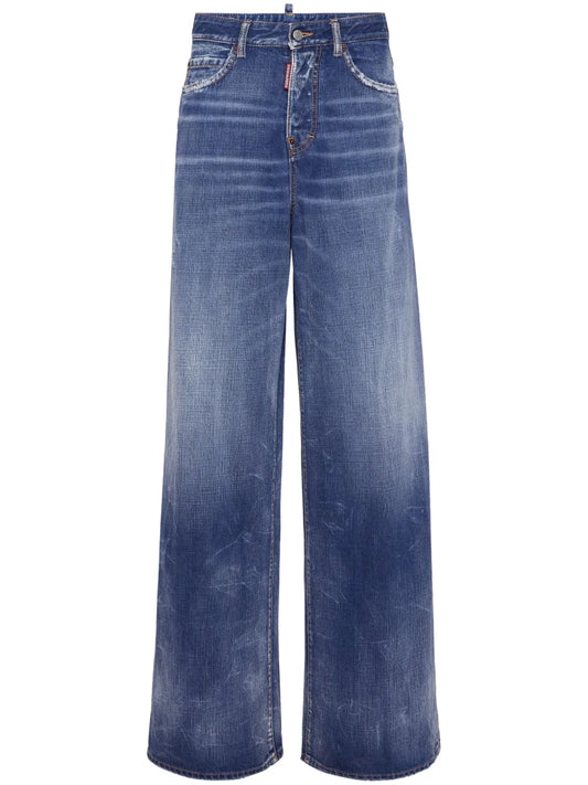 High-Rise Wide-Leg Jeans