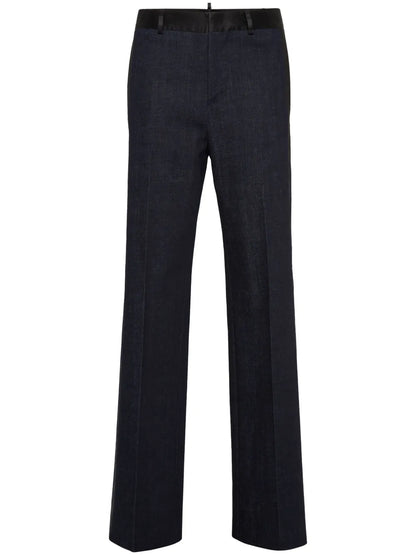 Mid-Rise Tailored Trousers