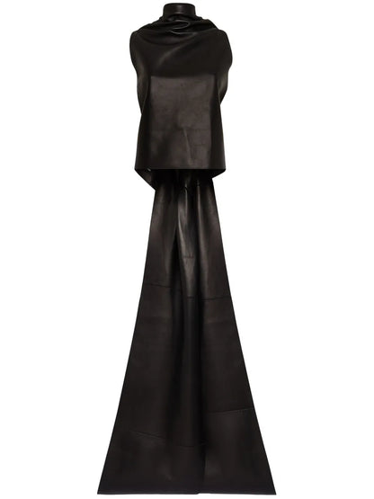 Obi Leather Blouse