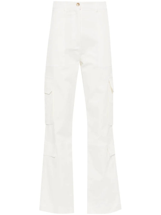 Multi-Pockets Straight-Leg Trousers