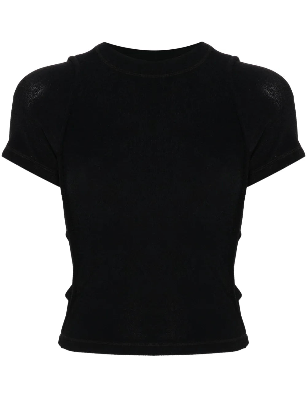 Logo-Print Textured T-Shirt