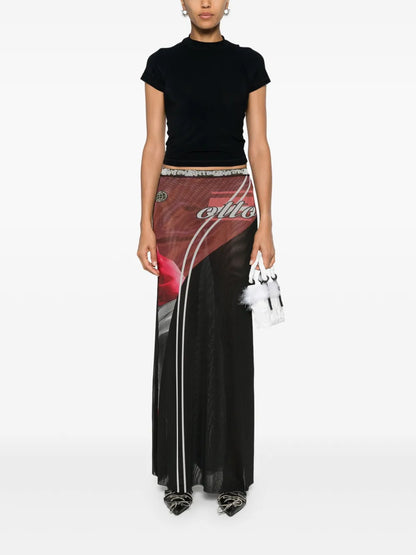 Logo-Print Textured T-Shirt
