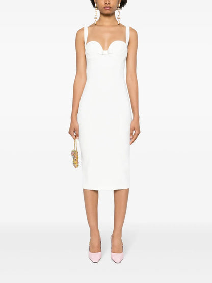 Bow-Detail Midi Dress