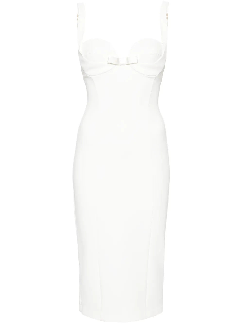 Bow-Detail Midi Dress