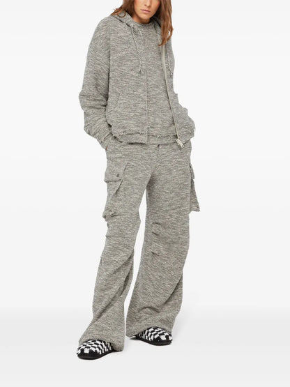 B&W Mouline Zipped Hoodie