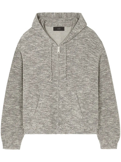B&W Mouline Zipped Hoodie