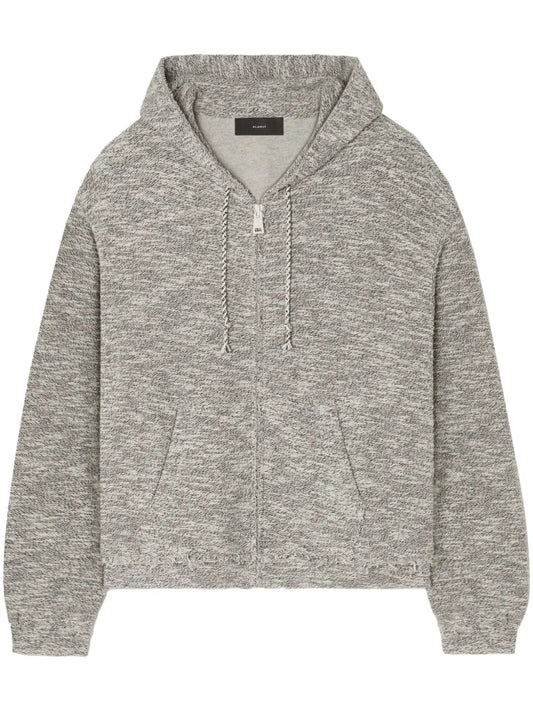 B&W Mouline Zipped Hoodie