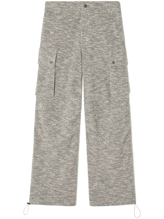 Mouline Cotton Cargo Trousers