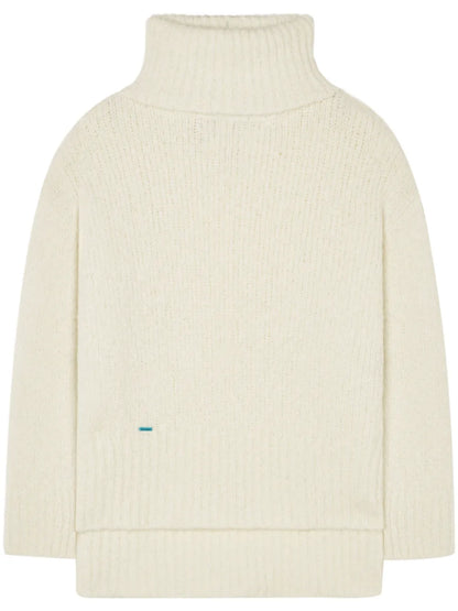 Logo-Plaque Cashmere-Silk Blend Jumper