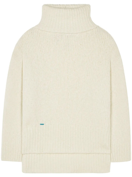 Logo-Plaque Cashmere-Silk Blend Jumper