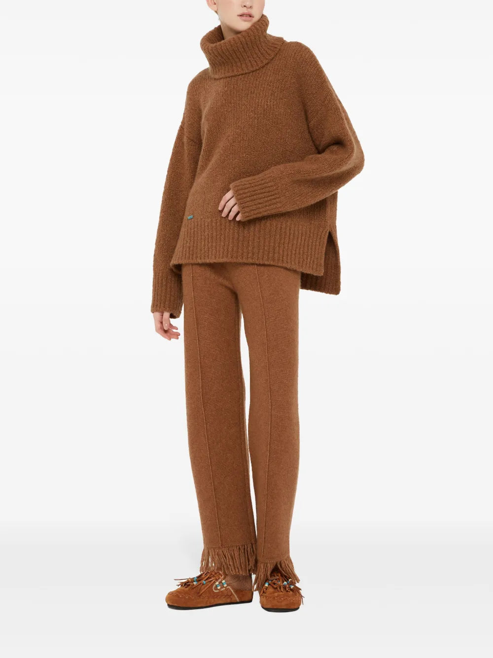 Ribbed High-Neck Jumper