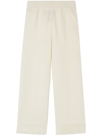 Finest Fringe-Detail Trousers