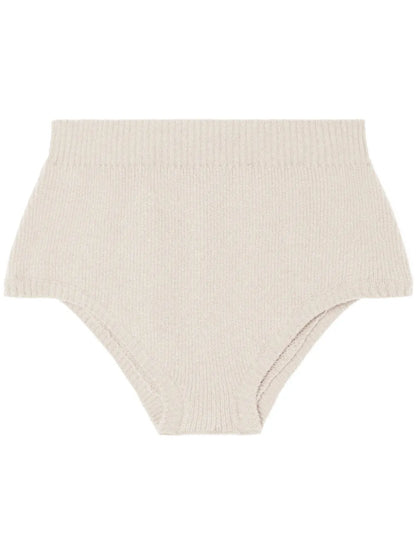 Knitted High-Waisted Shorts