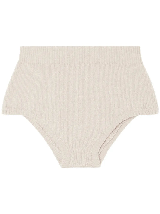 Knitted High-Waisted Shorts