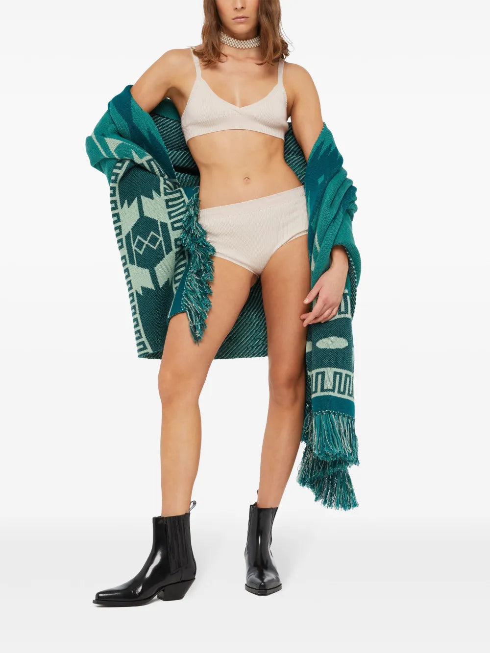 Knitted High-Waisted Shorts