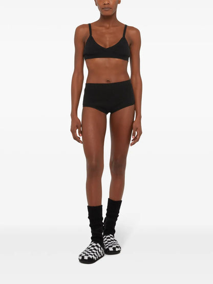 Knitted High-Waisted Shorts