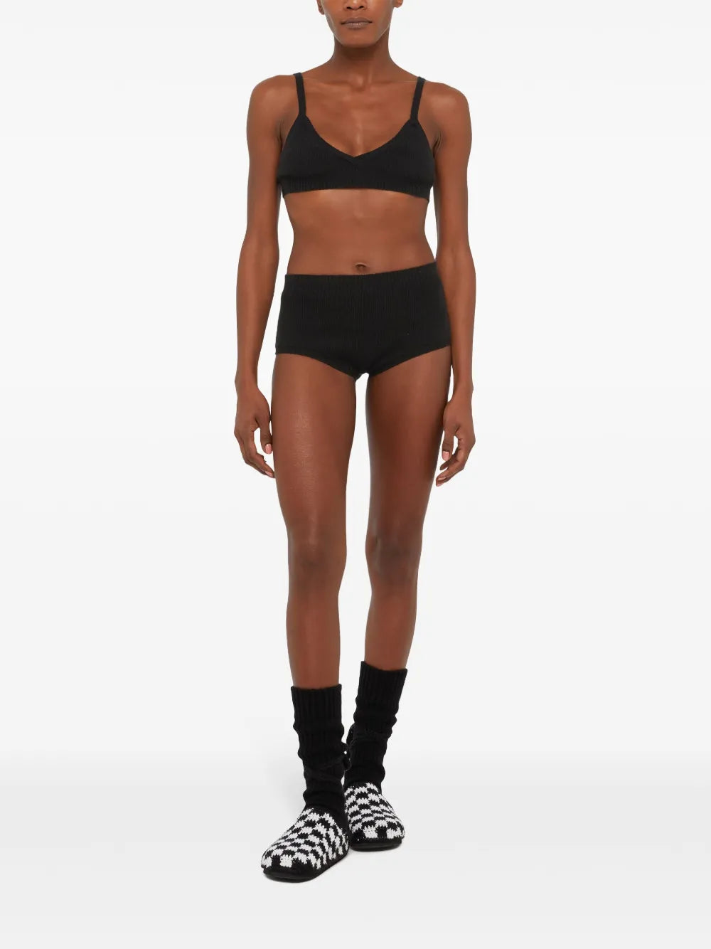 V-Neck Cashmere Bralette