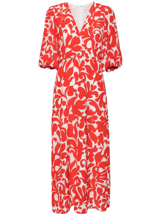 Ina Printed Midi Dress