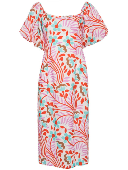Karima Linen Midi Dress