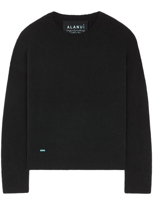 Ribbed-Edge Cashmere-Blend Jumper