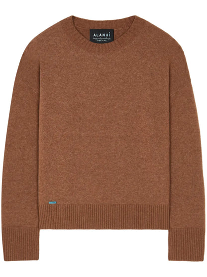 Ribbed-Edge Cashmere-Blend Jumper