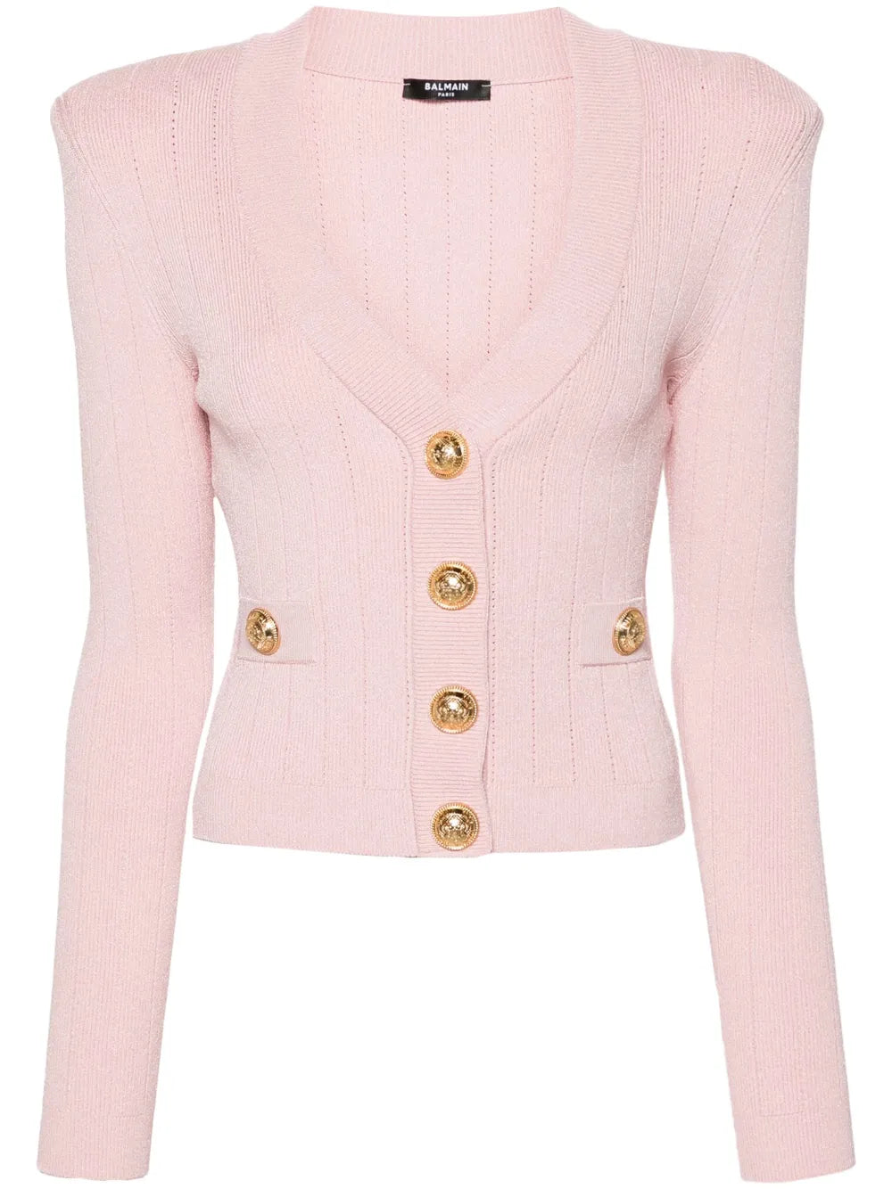 V-Neck Cropped Cardigan