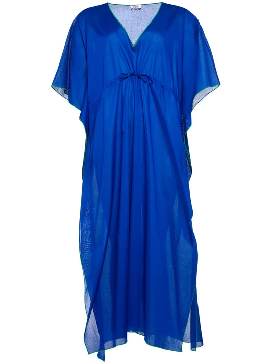 V-Neck Cotton Midi Dess