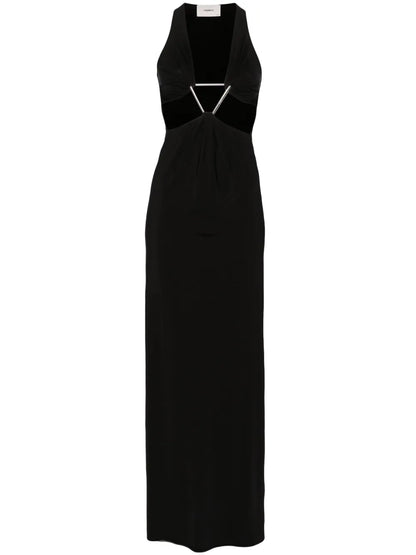 Cut-Out Triangle Maxi Dress