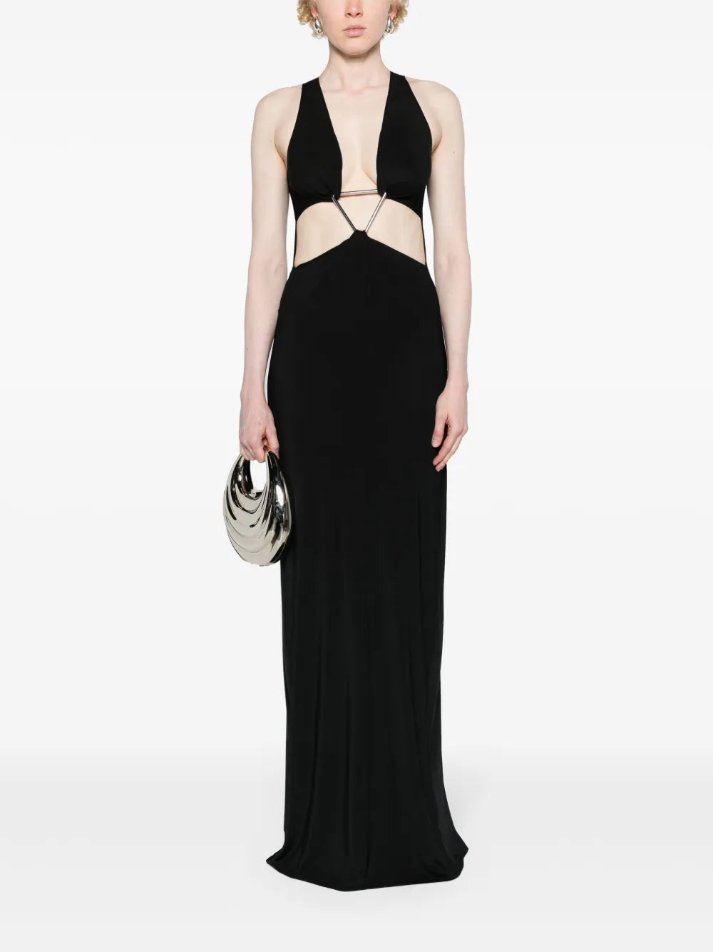 Cut-Out Triangle Maxi Dress