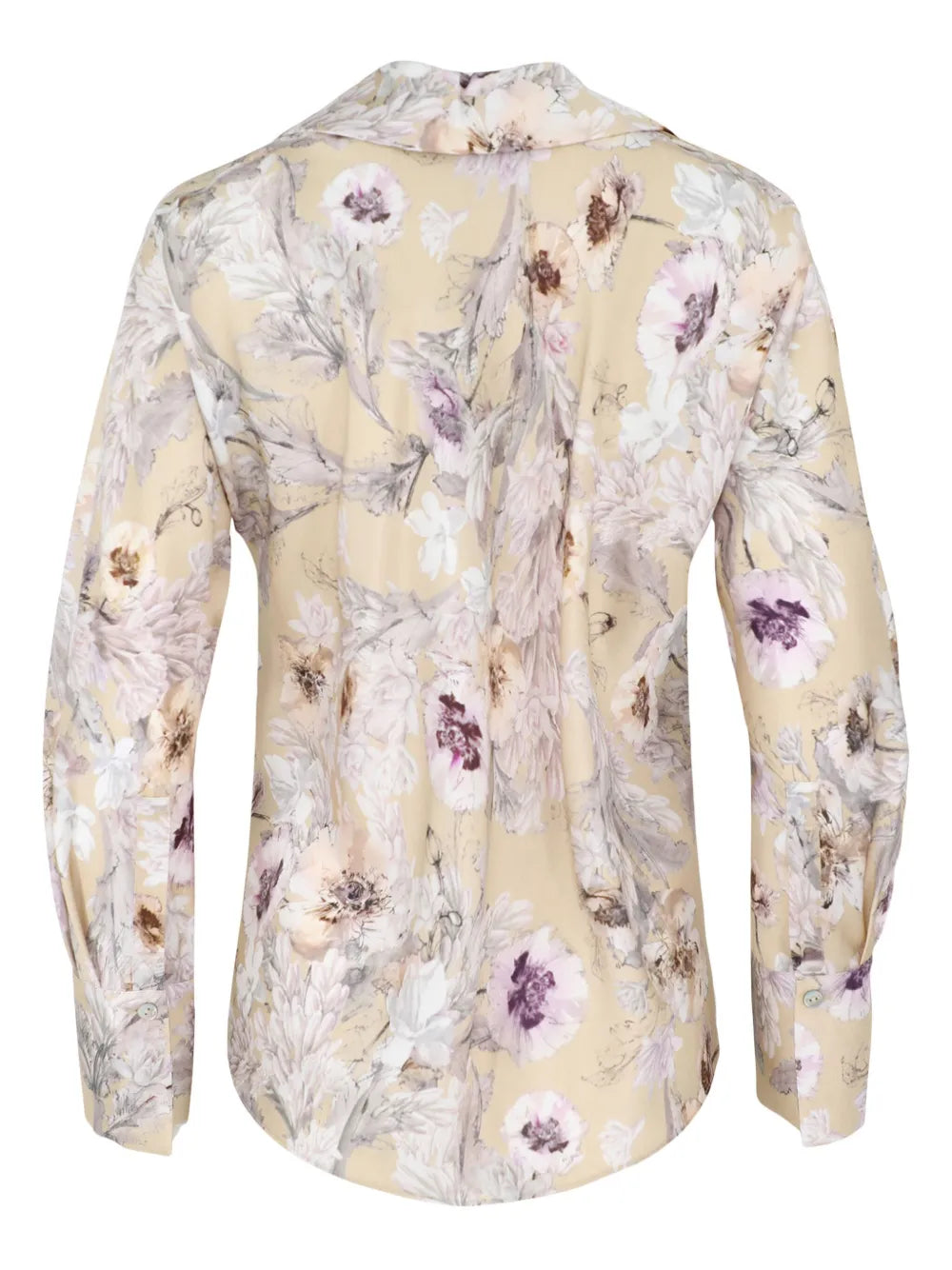 Floral-Print Silk Shirt