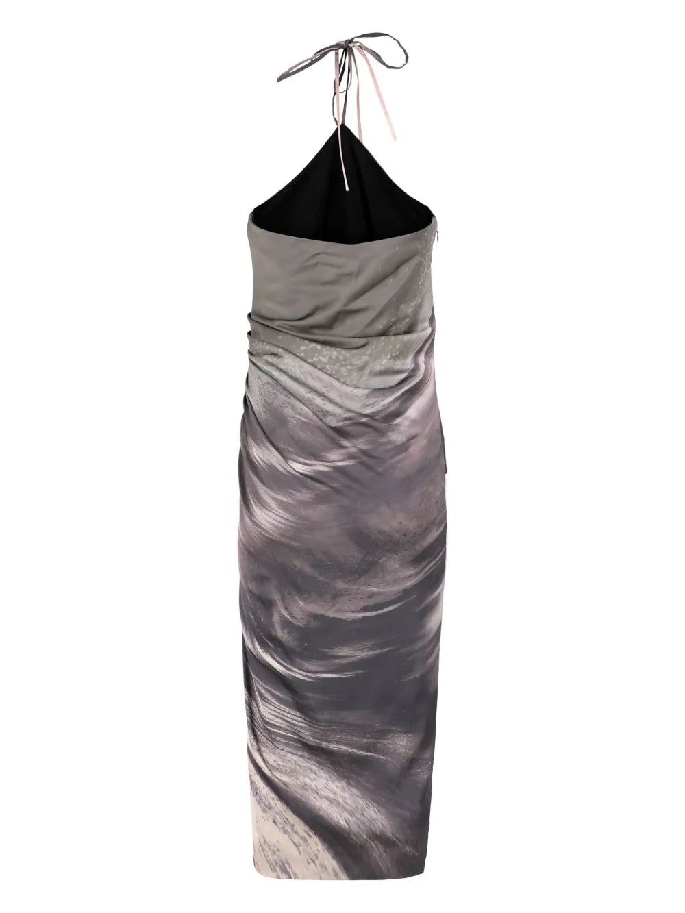 Hansel Graphic-Print Halter-Neck Dress