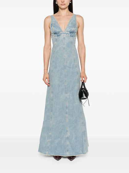 Dolly Denim Maxi Dress