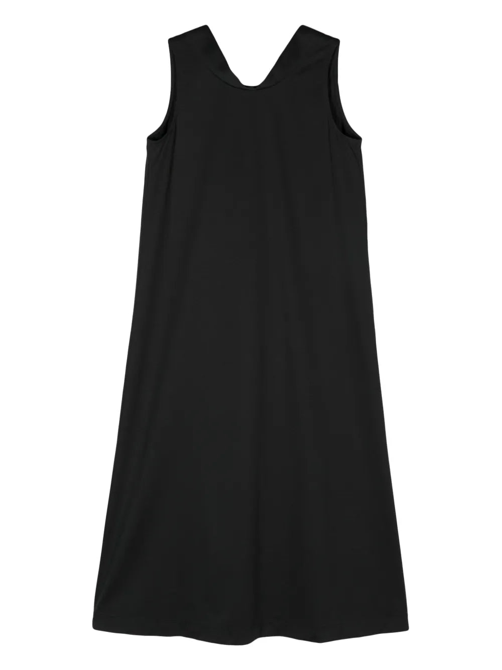 V-Neck Satin Midi Dress