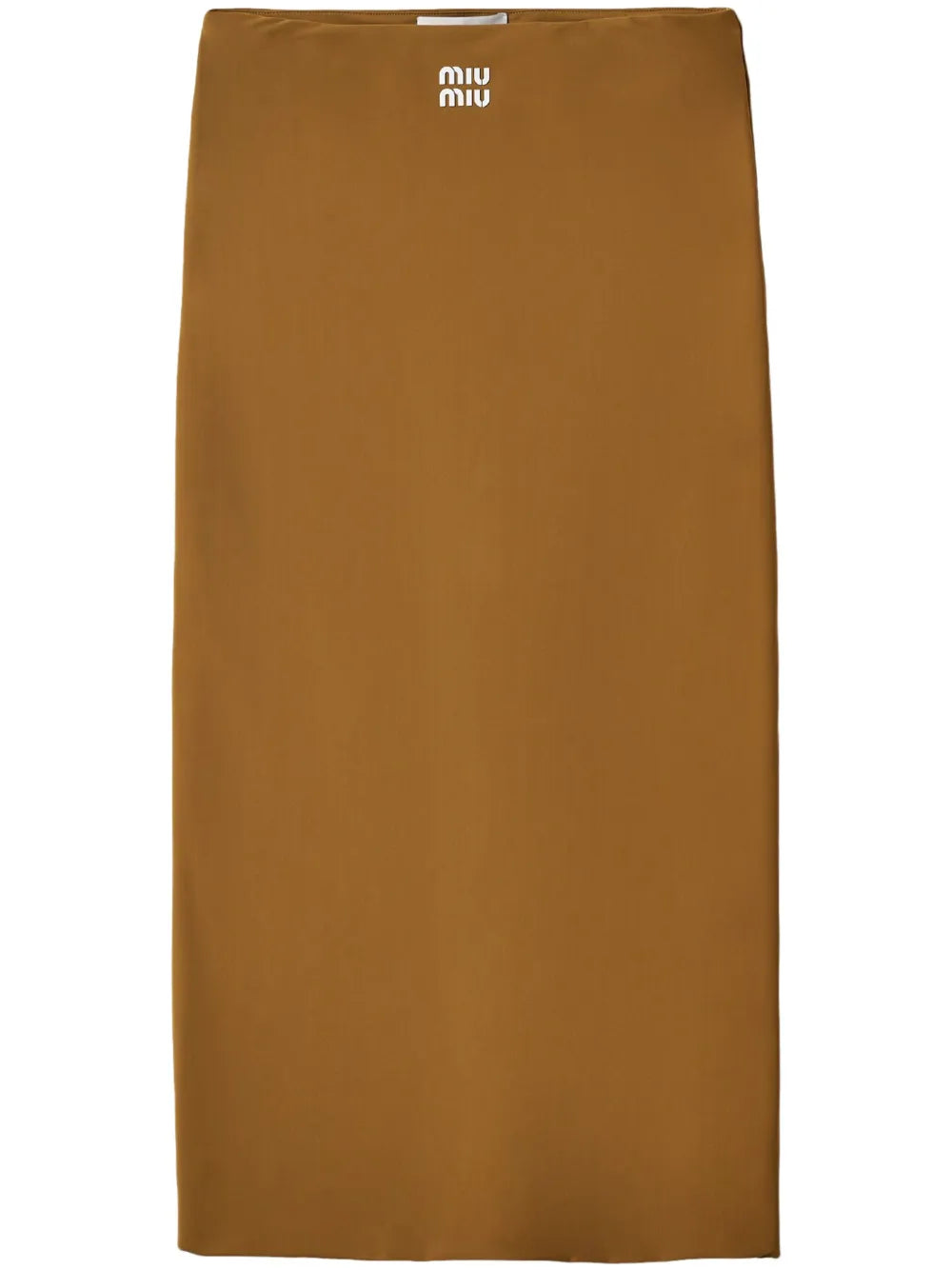 Rubberized-Logo Midi Skirt