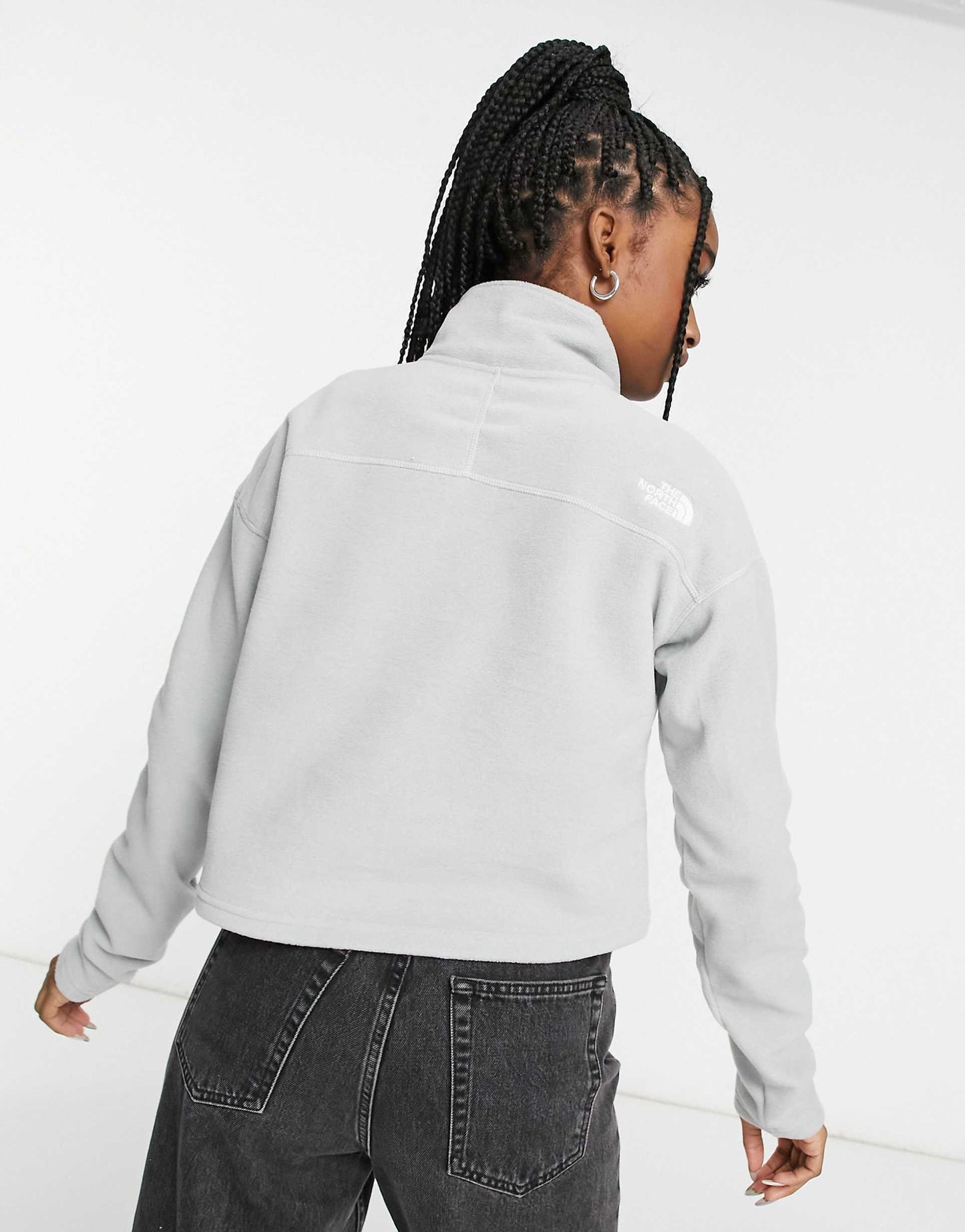 100 Glacier 1/4 Zip Cropped Fleece