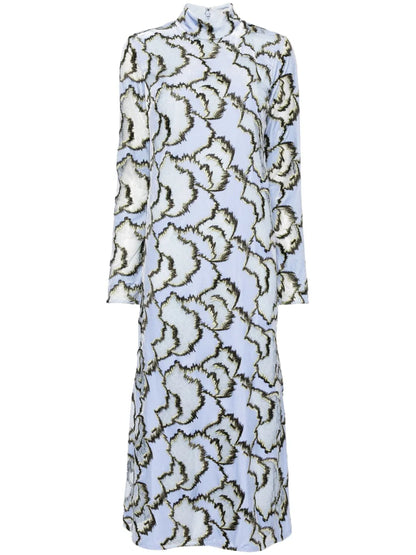 Abstract-Print Shift Dress