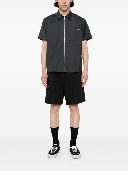 Zip-Fastening Wool Shirt