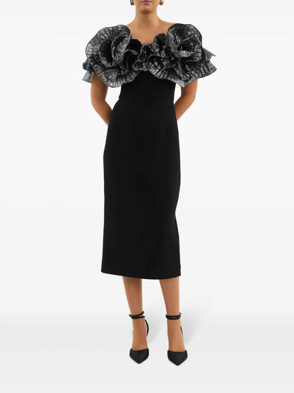 Lumi Ruffled Midi Dress