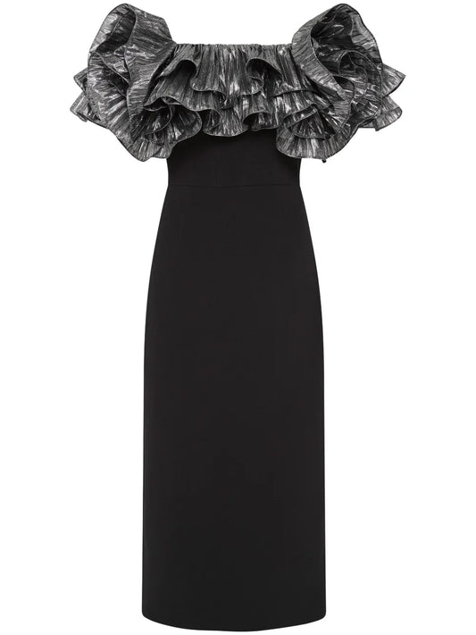 Lumi Ruffled Midi Dress
